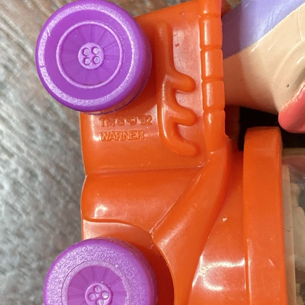 1992 McDonald's Happy Meal Toy Tiny Toon Wacky Rollers Dizzy Devil Warner Bros